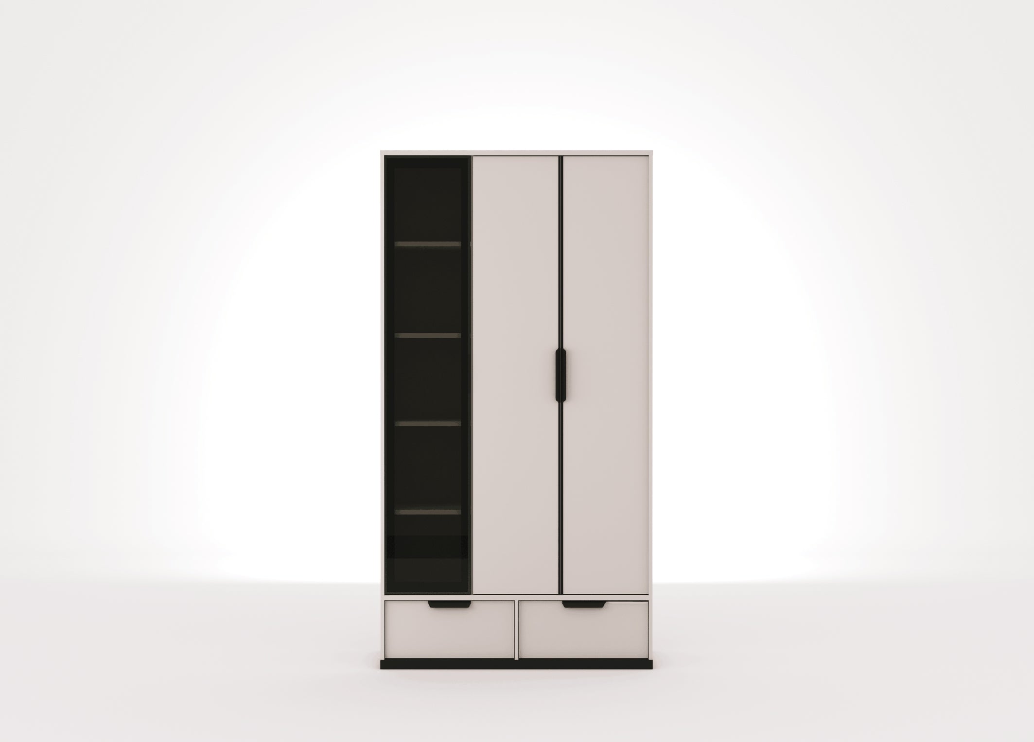 Kolezyum Ay 3 Kapaklı Dolap